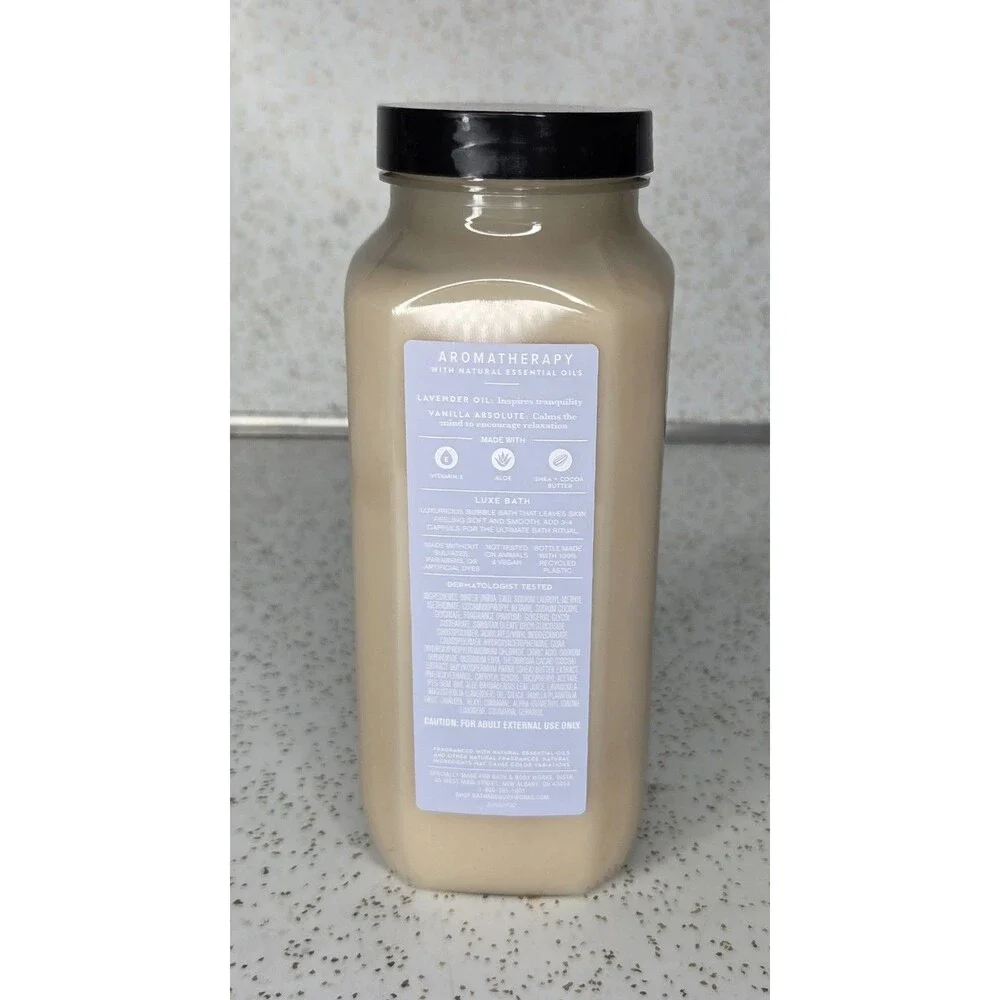 Bath & Body Works Lavender Vanilla Luxe Bubble Bath Single 15 Fl Oz #2133